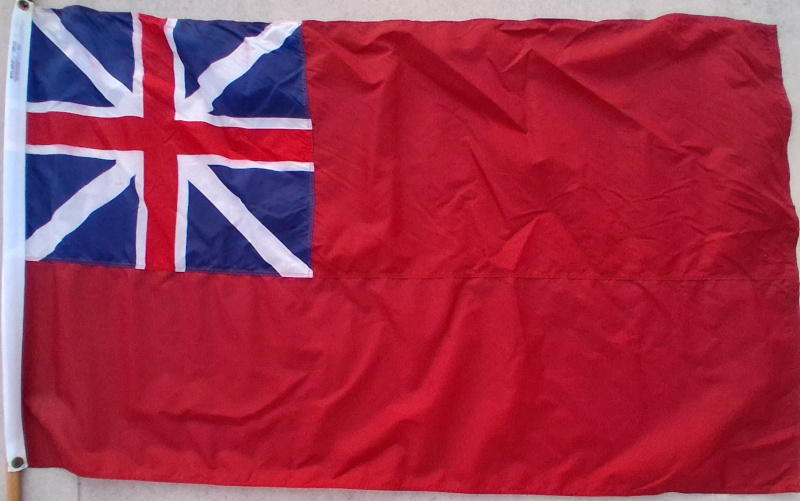 British Red Ensign or Queen Anne flag