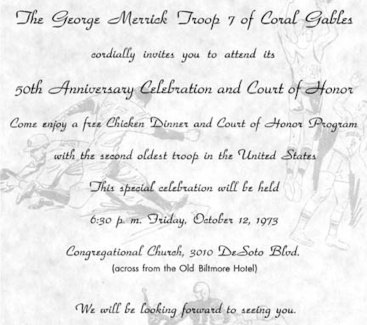 50th anniversary invitation