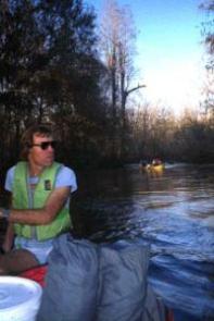 Fred Kimball canoeing on Fisheating Creek